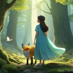 한국 애니메이션 영화 추천 - **Prompt 1: Ethereal Forest Encounter**
    A young girl, approximately 10-12 years old, with her ha...