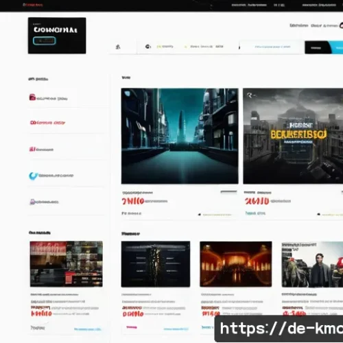 SEO 최적화 영화 키워드 활용법 - A modern German cinema website homepage design showcasing a clean, mobile-optimized layout with fast...